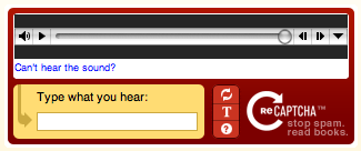 - CAPTCHA Berasaskan Audio