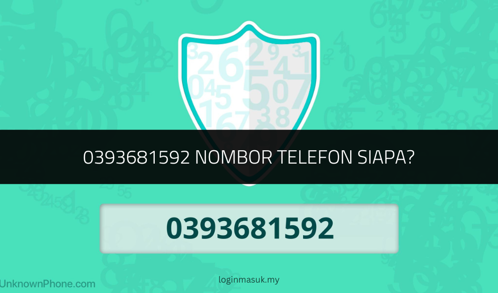 √ 0393681592 Nombor Telefon Siapa?