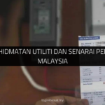 Bil Perkhidmatan Utiliti dan Senarai Penyedia di Malaysia