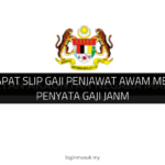 √ Cara Dapat Slip Gaji Penjawat Awam Melalui e-Penyata Gaji JANM