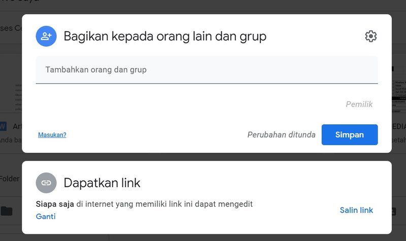 Cara Membagikan dan Menghapus File di Google Drive