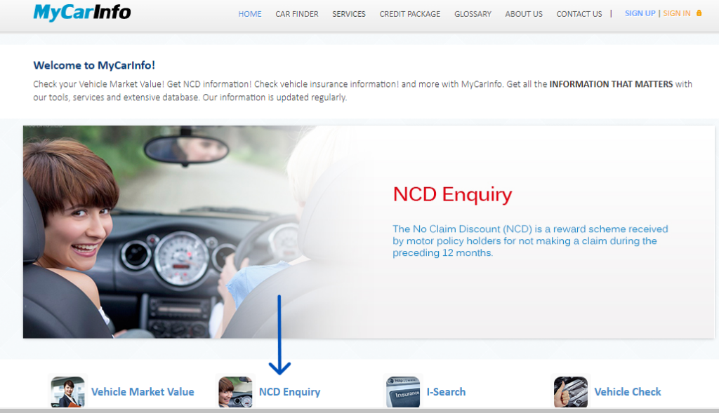 2. Pilih “NCD Enquiry”
