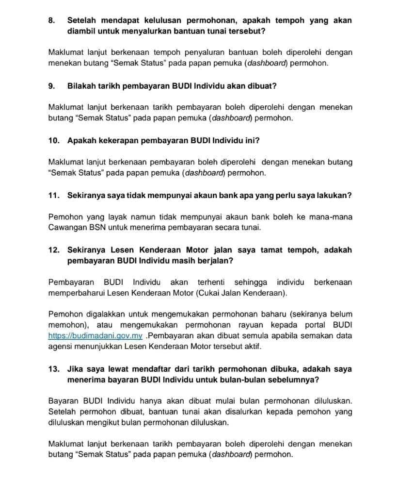 Informasi Terperinci & Soalan Lazim BUDI IndividuInformasi Terperinci & Soalan Lazim BUDI Individu