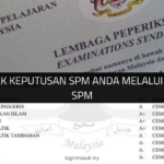 √ Cara Semak Keputusan SPM Anda Melalui My Result SPM