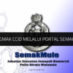 Cara Semak CCID melalui Portal Semak Mule