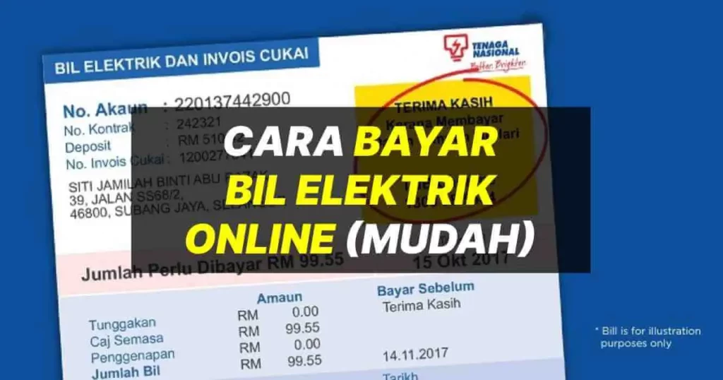 Cara Bayar Bil TNB